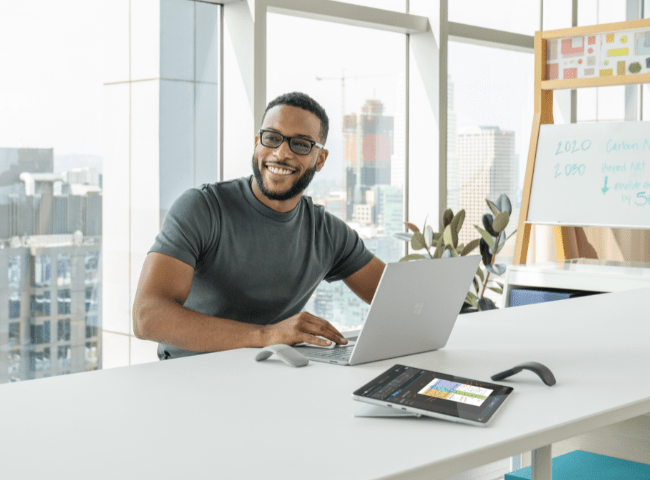 Man with Surface Laptop (1)