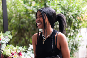 women smiling