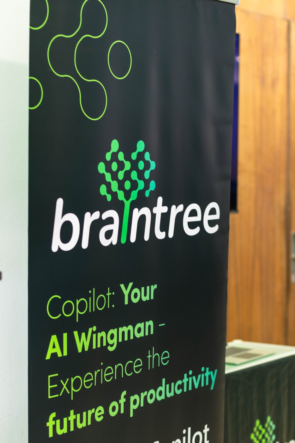 Braintree Copilot banner promoting AI-powered productivity