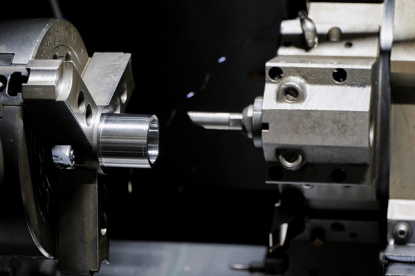 Precision CNC tooling, close up