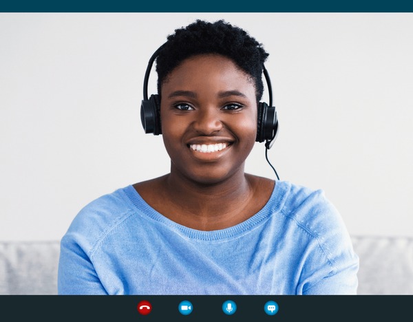 Meeting participant on a Teams call